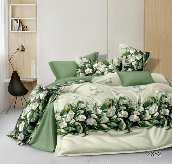 Постельное белье из сатина "Стелла" (пакет ПВХ) 1,5 сп. (диз.: 2652) КСВС