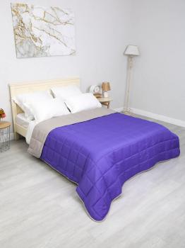 Покрывало &quot;Фиона&quot; стеганое (квадрат, 150г) 210*240 (диз.: 6 сапфир-серый) ПФ