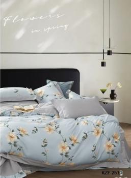 Постельное белье из сатина &quot;Стелла&quot; (пакет ПВХ) 1,5 сп. (диз.: KZF2510) КСВС