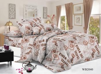 Постельное белье из поплина "Конфесса" 1,5 сп. (диз.: WB2040) 