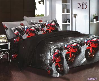 Постельное белье из поплина "Наслаждение" 3Д 1,5 Детский (диз.: y3d621) КНПN