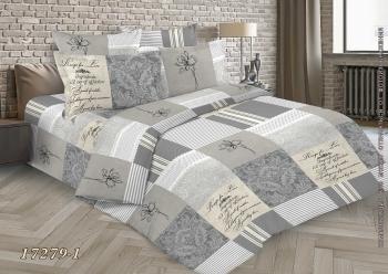 Постельное белье из бязи 145 г/м2 "Душевный" Евро (диз.: 17279-1) 