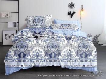 Постельное белье из микросатина "Микросатин" семейный (диз.: 3221 BL) КМС-С