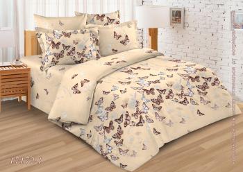 Постельное белье из бязи 145 г/м2 "Душевный" 2,0 сп. (диз.: 17172-1 Бабочки) 