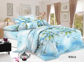 Постельное белье из поплина "Конфесса" 1,5 сп. (диз.: WB16) 
