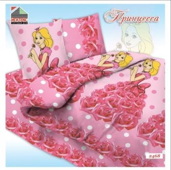 Постельное белье из бязи 105 г/м2 "Сказочная страна" 110*140 (диз.: 2468 Принцесса) КБ