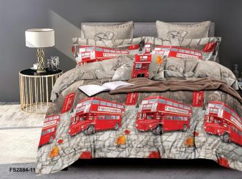 Постельное белье из микросатина "Микросатин" 200*220 (диз.: FS2884-11) КМС-20