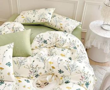 Постельное белье из сатина "Стелла" (пакет ПВХ) Евро 200*220 (диз.: 2627) КВСNoris