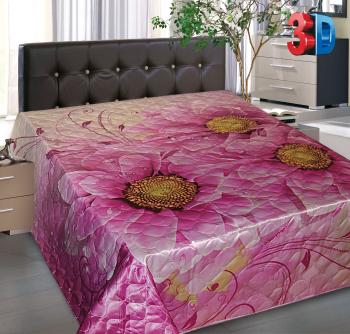 Покрывало РТ  &quot;Шелк&quot; ультрастеп пэ 215*250 (диз.: XHY P330) ПШ-215*255