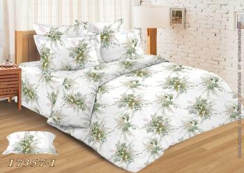Постельное белье из бязи 145 г/м2 "Душевный" 2,0 сп. с евро (диз.: 17357-1) 