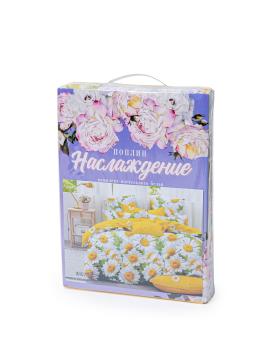 Постельное белье из поплина "Наслаждение" 3Д Евро 200*215 КНПЕД