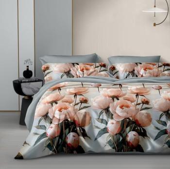 Постельное белье из поплина "Наслаждение" 3Д 2,0 с Евро (диз.: 8080) КНПЕД