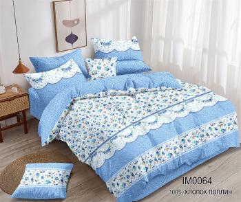 Постельное белье из поплина "Наслаждение" 3Д 2,0 с Евро (диз.: IM0064) КНПЕД