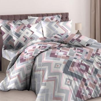 Постельное белье из бязи 125 г/м2 "Наслаждение" 1,5 сп. (диз.: 10425-1 Стильные ромбы) КНБС