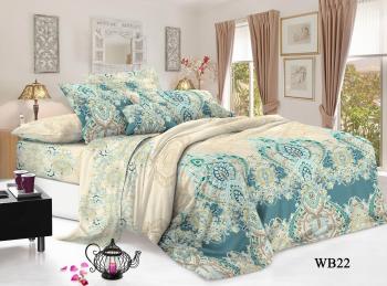 Постельное белье из поплина "Конфесса" 1,5 сп. (диз.: WB22) 