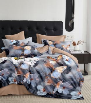 Постельное белье из сатина "Стелла" (пакет ПВХ) 1,5 сп. (диз.: 2679) КСВС