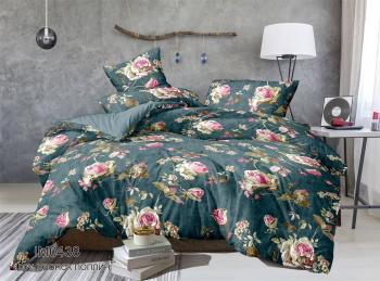 Постельное белье из поплина "Наслаждение" 3Д 2,0 с Евро (диз.: IM0438) КНПЕД