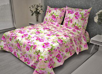 Постельное белье из бязи 125 г/м2 "Наслаждение" 1,5 сп. (диз.: 86-7/1 Яблоневый цвет розовый) КНБС Постельное белье из бязи 125 г/м2 "Наслаждение" 1,5 сп. (диз.: 86-7/1 Яблоневый цвет розовый) КНБС