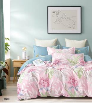 Постельное белье из сатина &quot;Стелла&quot; (пакет ПВХ) 1,5 сп. (диз.: 24239) КСВС