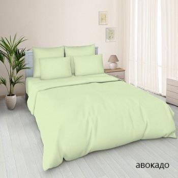 Постельное белье из поплина однотонного "Конфесса" 200*220 (диз.: авокадо) 