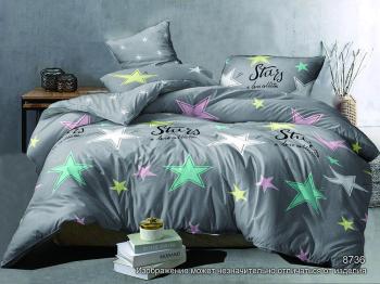 Постельное белье из поплина "Наслаждение" 3Д 2,0 (диз.: 8736) КНПДсев