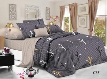 Постельное белье из поплина "Наслаждение" 3Д 2,0 (диз.: С66) КНПДсев