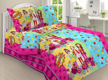 Постельное белье из поплина &quot;Сказочная страна&quot; 110*140 (диз.: 1702) КП