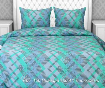 Постельное белье из бязи 125 г/м2 "Наслаждение" 2,0 сп. Евро (диз.: 166 Ниагара 4/1 бирюзовый) КНБ Постельное белье из бязи 125 г/м2 "Наслаждение" 2,0 сп. Евро (диз.: 166 Ниагара 4/1 бирюзовый) КНБ
