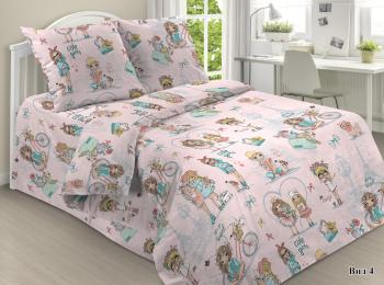 Постельное белье из поплина &quot;Сказочная страна&quot; 110*140 (диз.: 2458-4) КП
