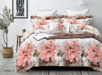 Постельное белье из микросатина "Микросатин" 200*220 (диз.: FS1691-11) КМС-20