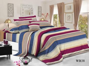 Постельное белье из поплина "Конфесса" Семейный (диз.: WB38) 