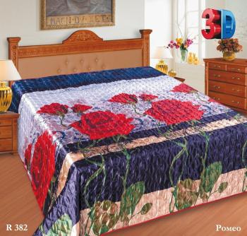 Покрывало  "Шелк" РТ ультрастеп спанбонд 180*220 (диз.: R382 Ромео) ПШ-180*220