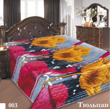 Покрывало  &quot;Шелк&quot; РТ ультрастеп спанбонд 150*220 (диз.: 003 Тюльпан) ПШ-150*220