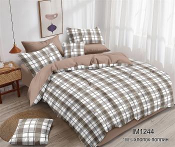 Набор "Сильвия" (поплин: одеяло 172*205; простыня 220*240; нав 70*70 (2шт)) (диз.: IM1244) НВЗЛС