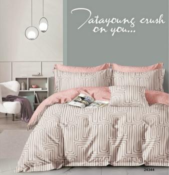 Постельное белье из сатина &quot;Стелла&quot; (пакет ПВХ) Евро 220*240 (диз.: 24344) КВС