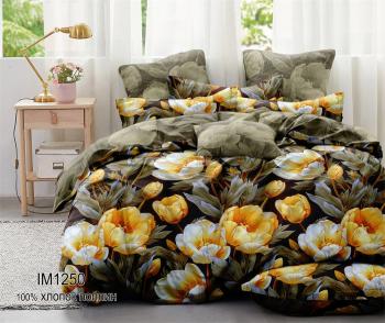 Постельное белье из поплина "Конфесса" (нав. 50*70) 1,5 сп.  (диз.: IM1250) 