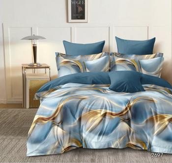 Постельное белье из сатина "Стелла" (пакет ПВХ) 2,0 сп. (диз.: 2697) КСВС
