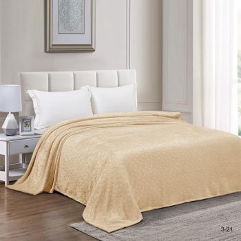 Плед "Милана" 200*240 (велсофт одн. с тиснением 290г/м2) (диз.: 3-21) 