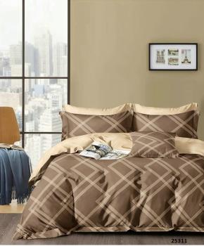 Постельное белье из сатина "Стелла" (пакет ПВХ) 1,5 сп. (диз.: 25311) КСВС