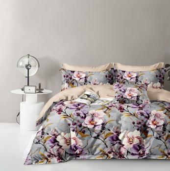 Постельное белье из поплина &quot;Наслаждение&quot; 3Д Евро 220*240 (диз.: 6614) КНПЕД