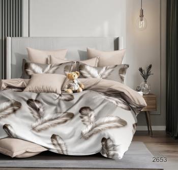 Постельное белье из сатина "Стелла" (пакет ПВХ) 1,5 сп. (диз.: 2653) КСВС