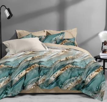 Постельное белье из сатина "Стелла" (пакет ПВХ) 2,0 сп. (диз.: 2659) КСВС