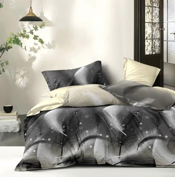 Постельное белье из сатина "Стелла" (пакет ПВХ) 1,5 сп. (диз.: 2709) КСВС