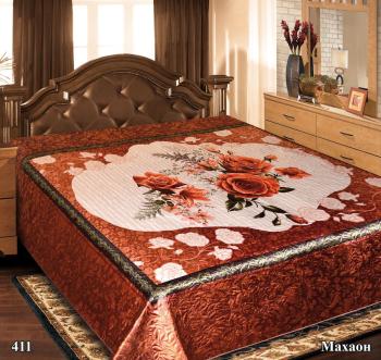 Покрывало  "Шелк" РТ ультрастеп спанбонд 200*220 (диз.: 411 Махаон) ПШ-200*220
