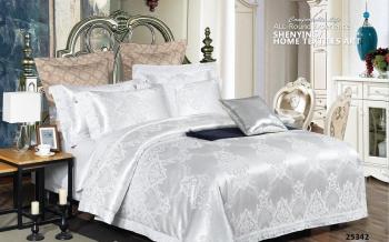 Постельное белье из сатин-жаккарда "Жаккард" Евро (диз.: 25342) КСЖ