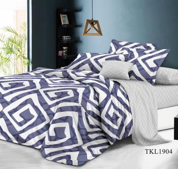 Постельное белье из сатина "Стелла" (пакет ПВХ) Евро 220*240 (диз.: TKL1904) КВС