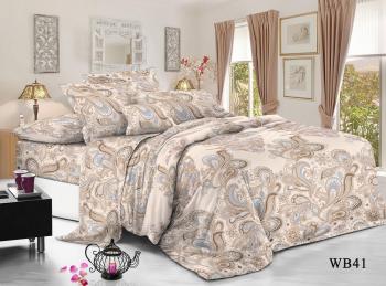 Постельное белье из поплина "Конфесса" 1,5 сп. (диз.: WB41) 