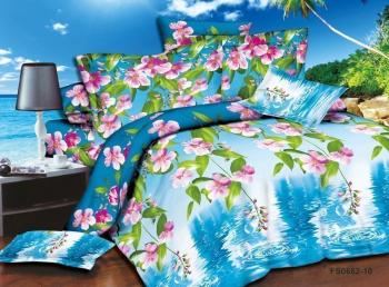 Постельное белье из микросатина "Микросатин" 200*220 (диз.: FS0682-10) КМС-20