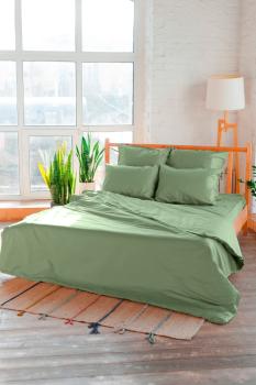 Постельное белье из сатина &quot;Камелия&quot; 1,5 сп. (нав. 70*70 диз.: Фисташка) КССС