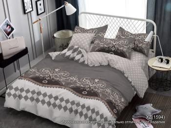 Постельное белье из поплина "Наслаждение" 3Д 2,0 (диз.: 1594 XZ) КНПДсев
